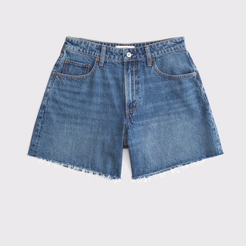 NWT Abercrombie Curve Love High Rise Loose Women's Shorts